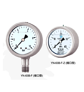 正保仪表厂YN-B-F系列全不锈钢耐震压力表