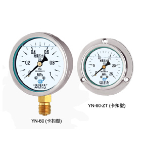 正保YN-60 YN-60ZT 系列轴向耐震压力表