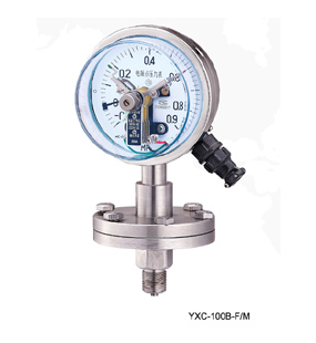 YXC-100B-F/M 型耐蚀型磁助电接点压力表