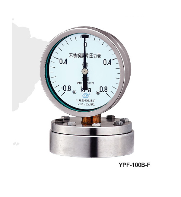 正保仪表YPF-100B-F法兰型不锈钢膜片压力表